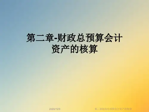 第二章财政总预算会计资产的核算