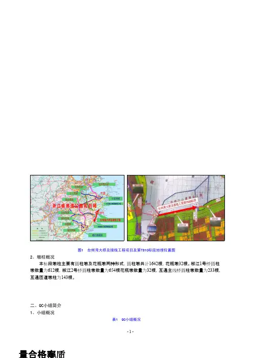 (QC成果)提高墩柱外观质量合格率 
