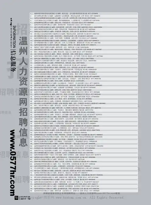 温网招聘信息