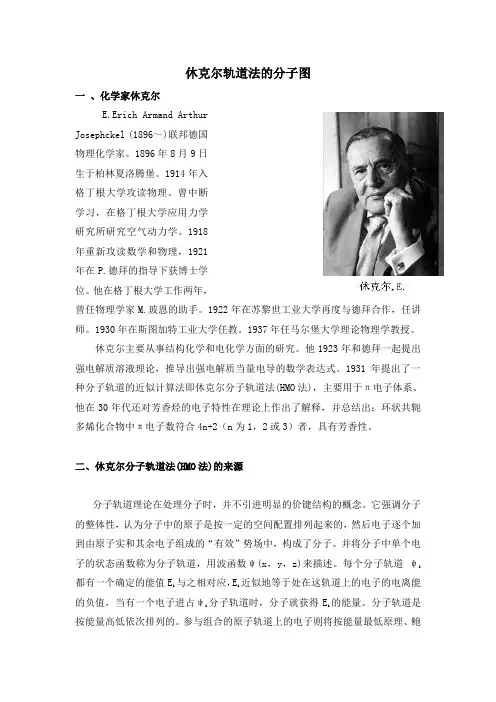 休克尔轨道法的分子图
