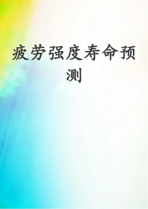 疲劳强度寿命预测