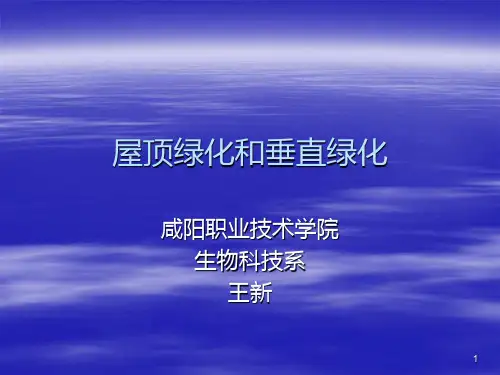 屋顶绿化和垂直绿化 PPT课件