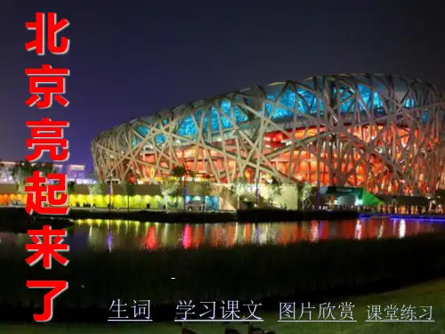 人教版二年级语文下册《北京亮起来了》课件PPT