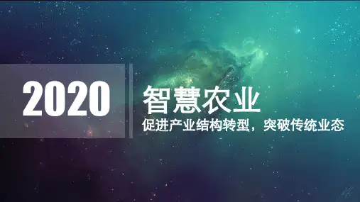 【新】智慧农业项目名称PPT