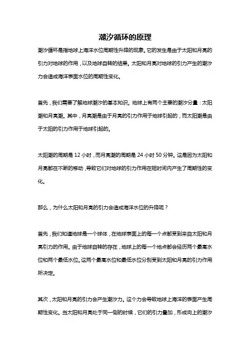 潮汐循环的原理