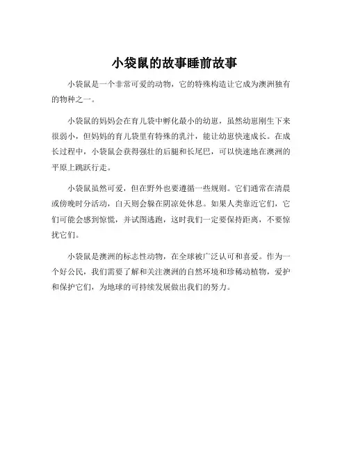 小袋鼠的故事睡前故事