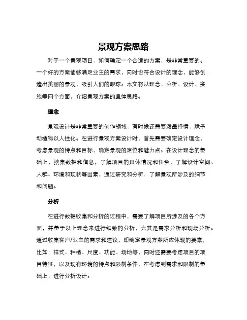 景观方案思路