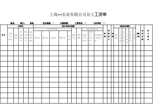 工资签收单1401-1 - 副本