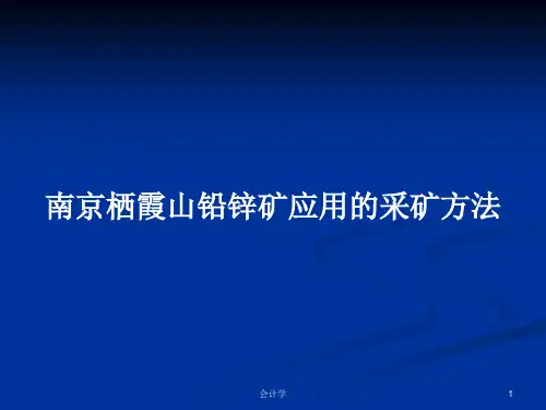 南京栖霞山铅锌矿应用的采矿方法PPT学习教案