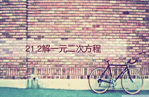 21.2 解一元二次方程