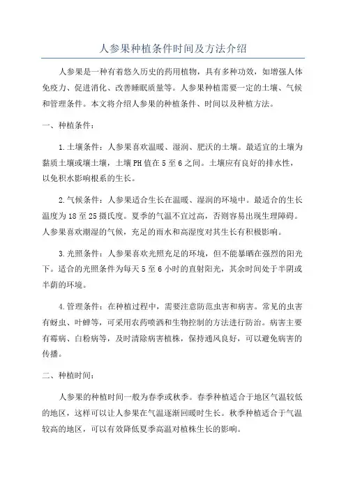 人参果种植条件时间及方法介绍