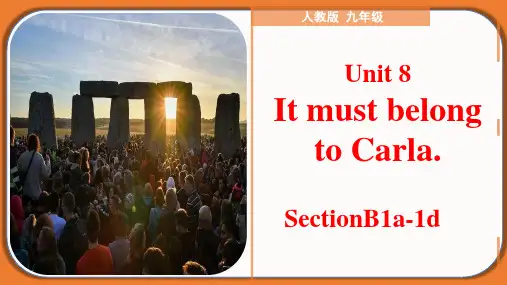 Unit 8 Section B(1a-1d)九年级全册英语课件(人教版)