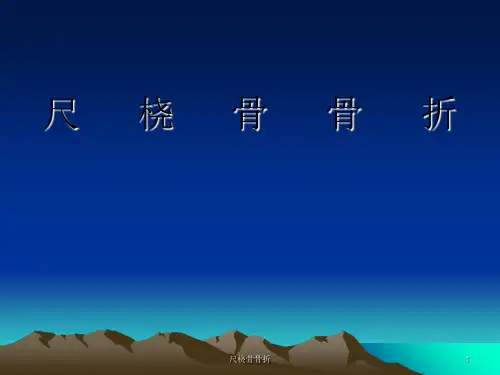 尺桡骨骨折PPT课件