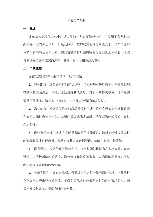 涂布工艺流程