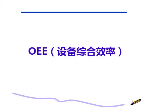 OEE定义和计算方式