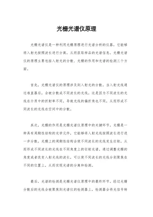 光栅光谱仪原理