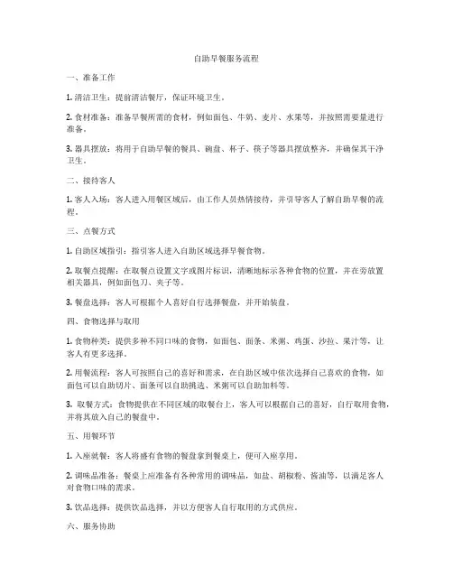 自助早餐服务流程