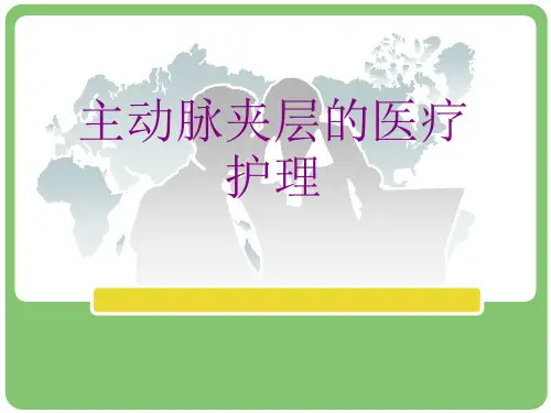 主动脉夹层的护理ppt培训课件