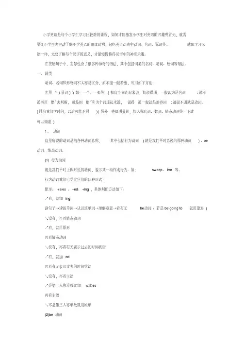 冀教版小学英语知识点总结(20200520181252)