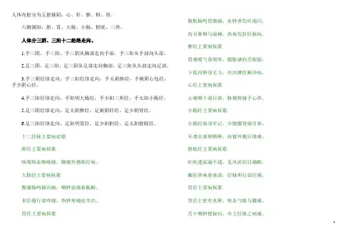 经络穴位的趣味记法