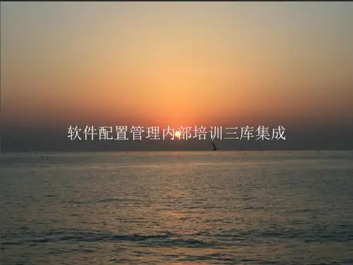 软件配置管理内部培训三库集成