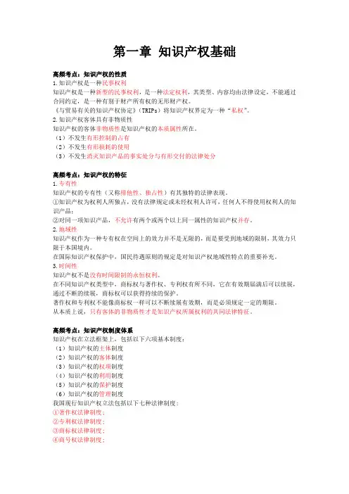 第1章 知识产权基础