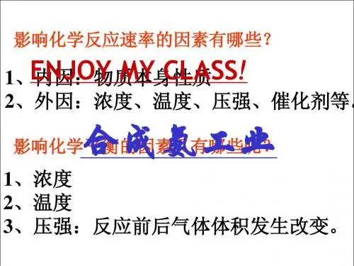 合成氨条件的选择