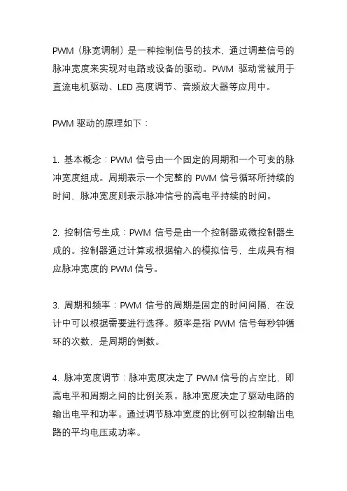 PWM驱动原理？