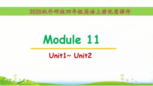 外研版[三起点]英语四年级上册ReviewModule单元全套优质课件