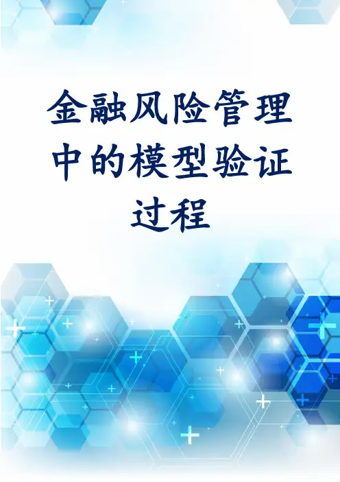 金融风险管理中的模型验证过程