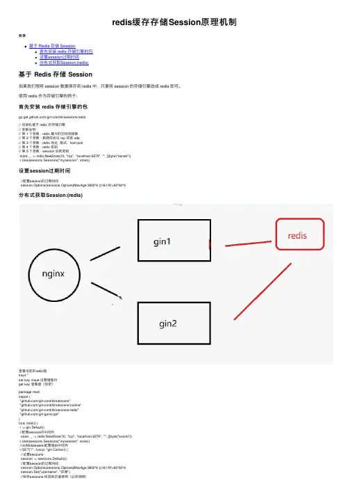 redis缓存存储Session原理机制