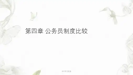 公务员制度比较课件