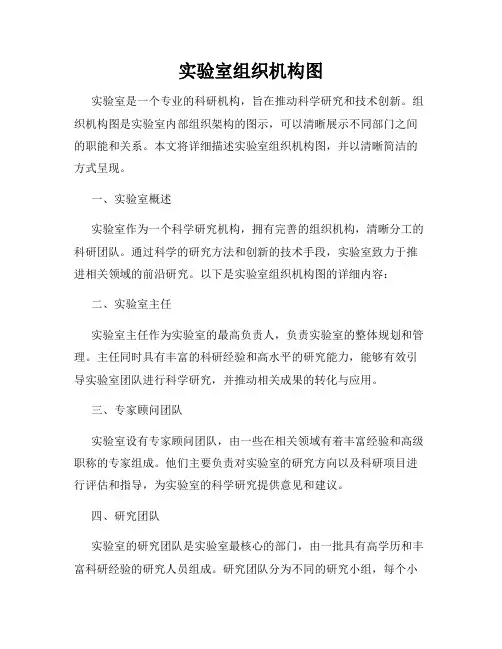 实验室组织机构图