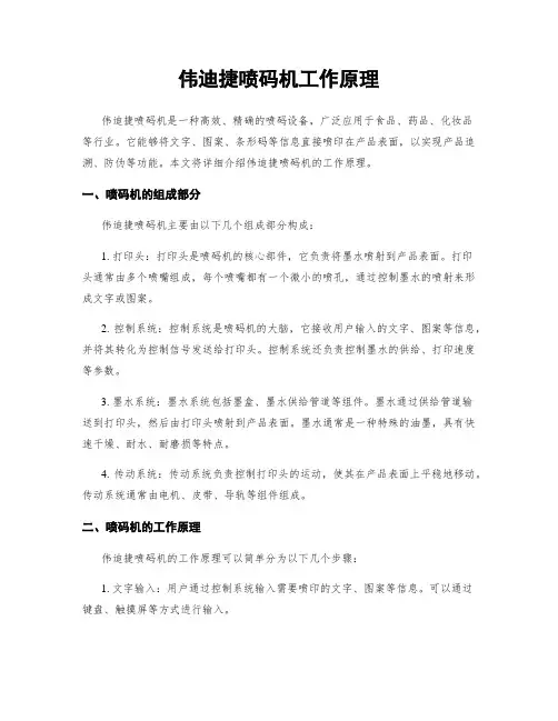 伟迪捷喷码机工作原理