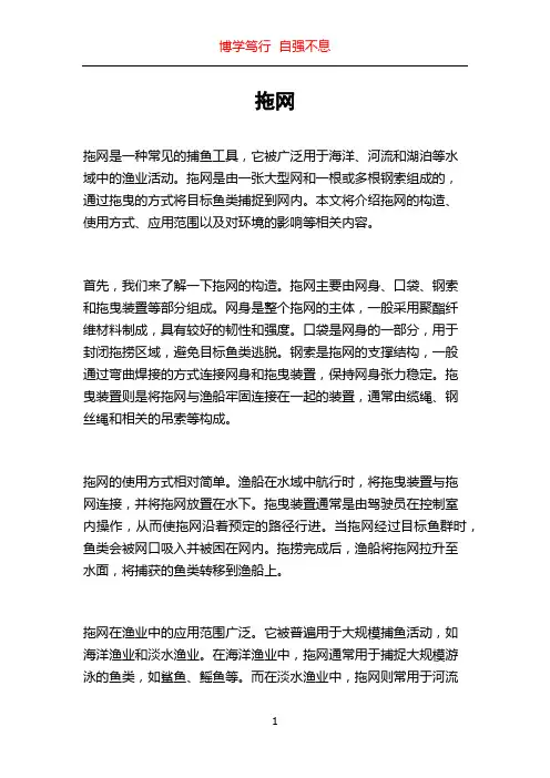 拖网_精品文档