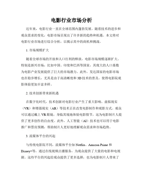 电影行业市场分析