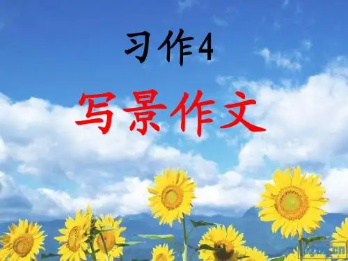苏教版三年级语文上册 习作4