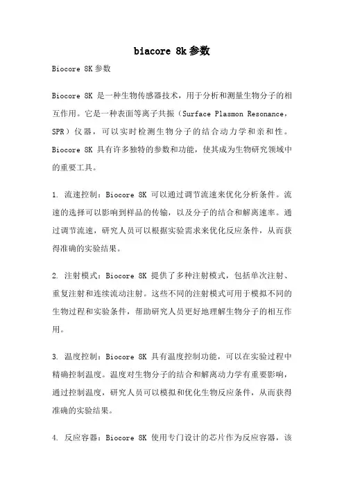 biacore 8k参数