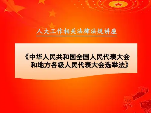 选举法讲座