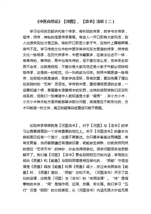 《中医自然论》【河图】、【洛书】浅析（二）
