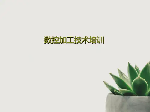 数控加工技术培训共119页文档