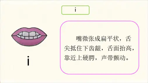 普通话基础语音发音训练-韵母i的发音练习课件PPT