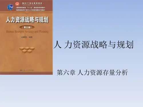 第六章 人力资源存量分析