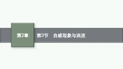 鲁科版高中物理选择性必修第二册精品课件 第2章 电磁感应及其应用 第3节 自感现象与涡流