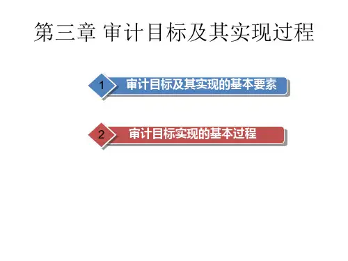 第3章审计目标及其实现过程