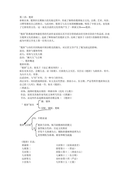 楚辞讲义
