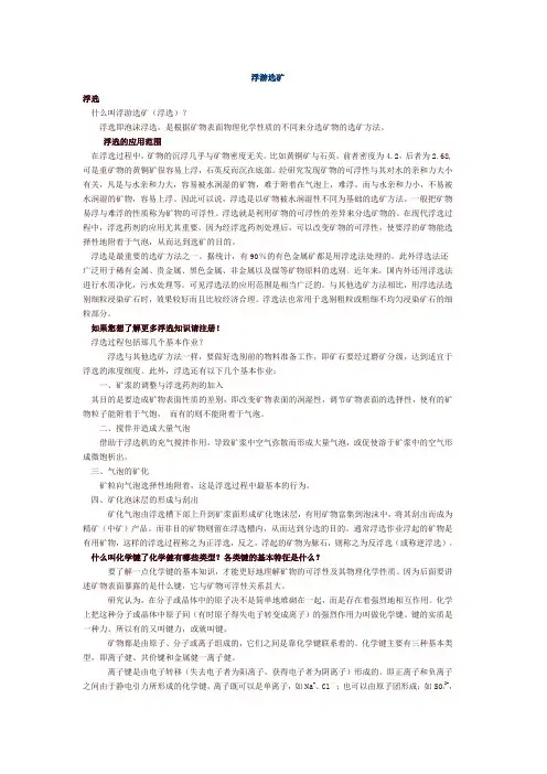 浮游选矿