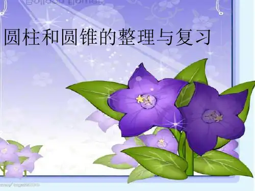 人教版六年级数学下册圆柱圆锥的整理和复习课件