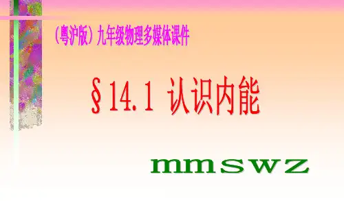 认识内能ppt1 沪科版优秀课件