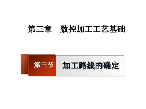数控加工路线的确定